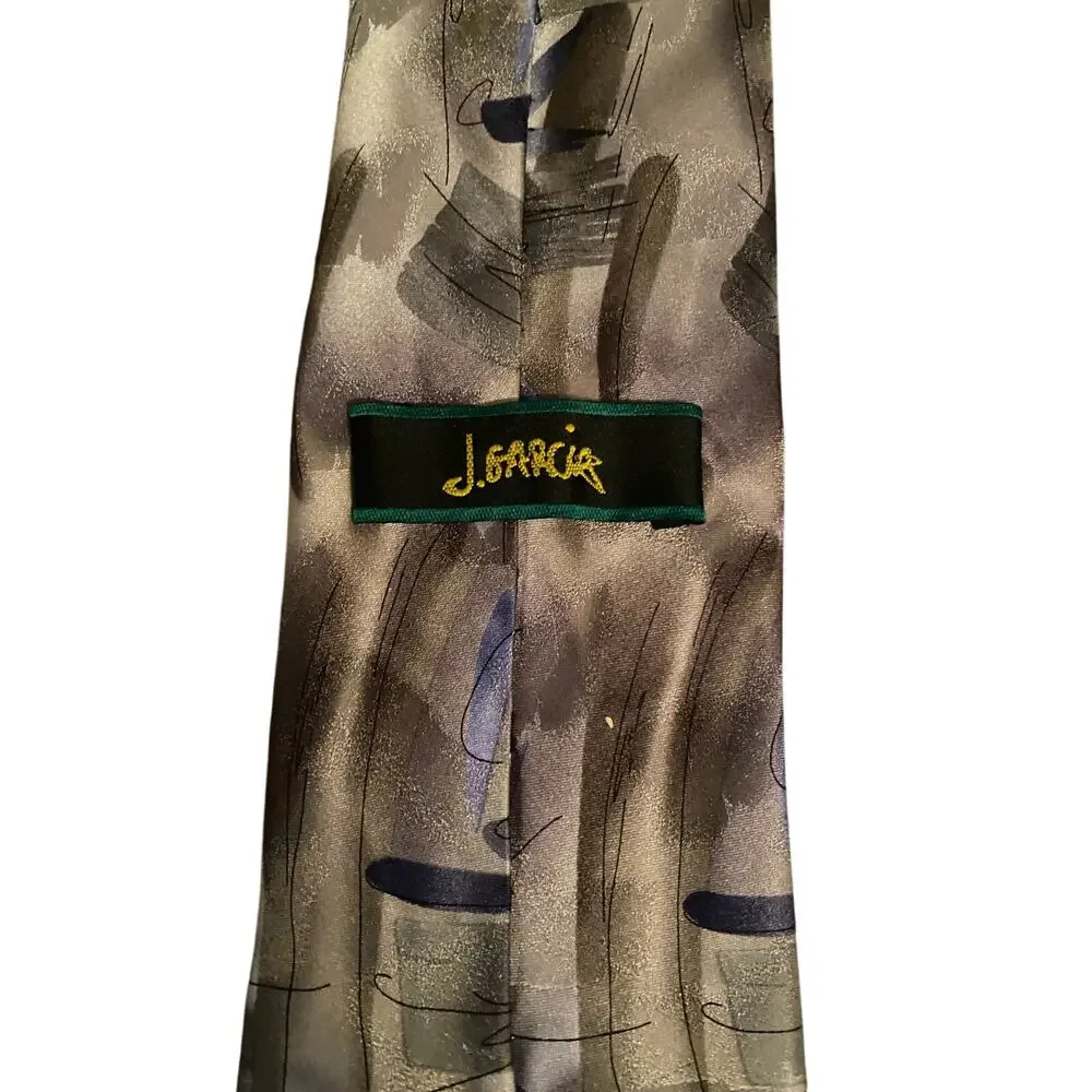 Jerry Garcia Landscape With Eye Collection 35 Silk Abstract Necktie‎